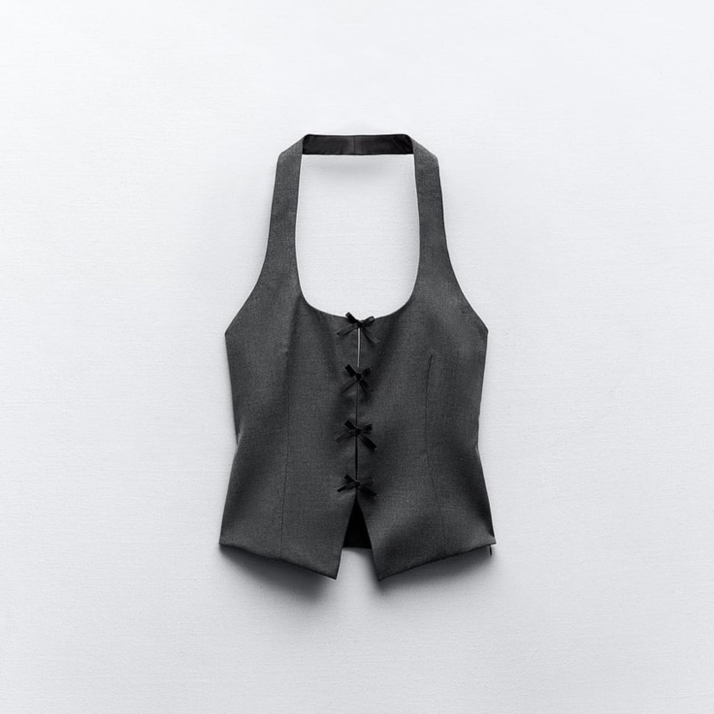 NWT Zara Bow Halter Top Size S